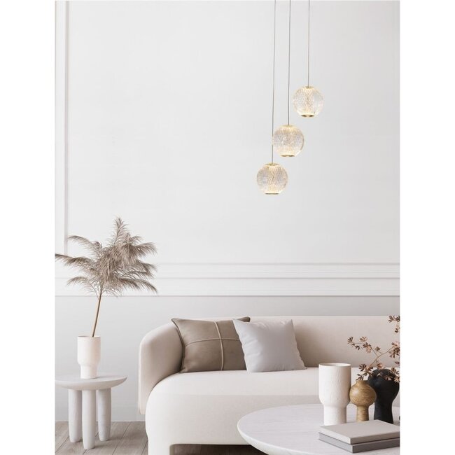 BRILLANTE - hanglamp - Ø 22 x 120 cm - 15W LED DIM