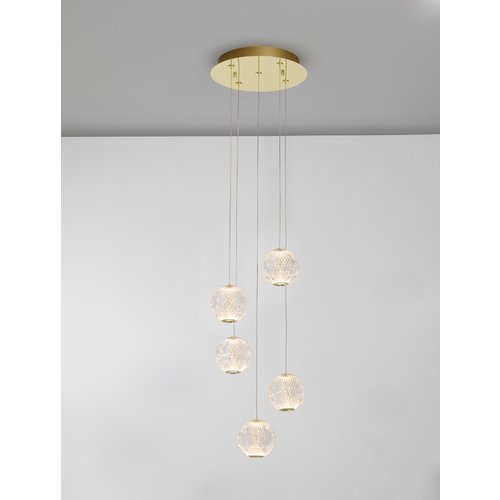 Nova Luce BRILLANTE - hanging lamp - Ø 27 x 120 cm - 21W LED DIM