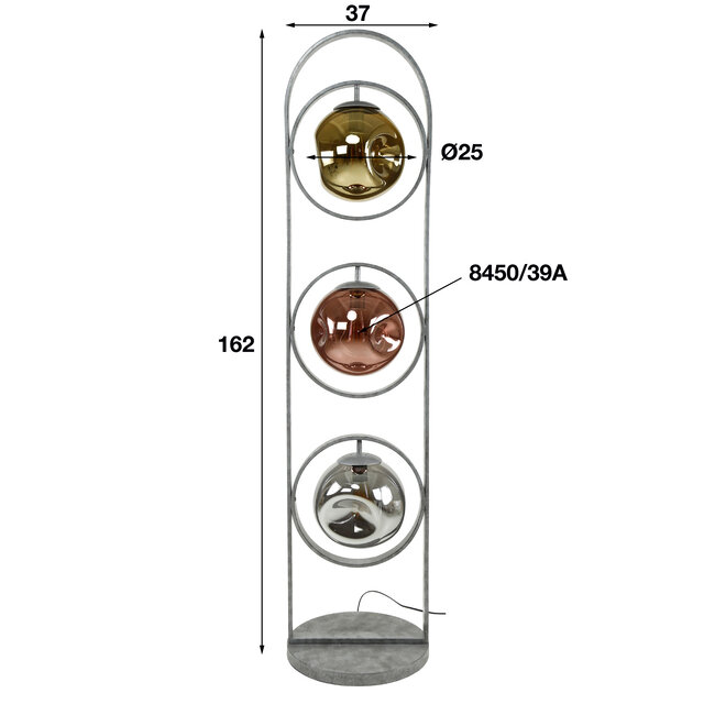 Lampadaire 3L stellaire
