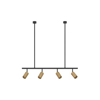 Nova Luce Lampe suspendue POGNO - 96 x 87,5 cm - noir / or - GU10