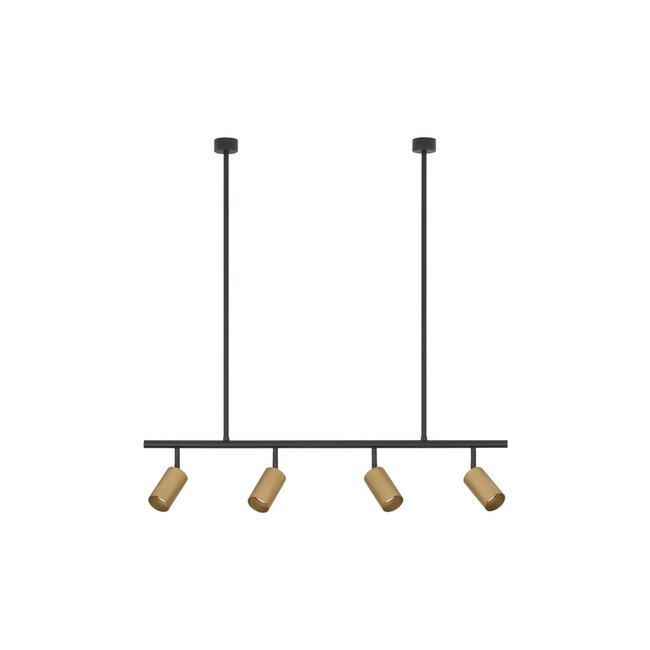 Lampe suspendue POGNO - 96 x 87,5 cm - noir / or - GU10