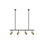 Hanglamp POGNO  - 96 x 87.5 cm - zwart / goud - GU10