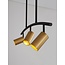 Hanging lamp POGNO - 72 x 90 cm - black / gold - GU10