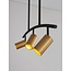 Lampe suspendue POGNO - 72 x 90 cm - noir / or - GU10