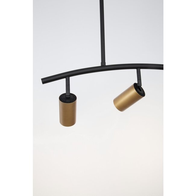 Hanglamp POGNO  - 72 x 90 cm - zwart / goud - GU10