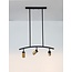 Hanging lamp POGNO - 72 x 90 cm - black / gold - GU10