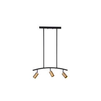 Nova Luce Lampe suspendue POGNO - 72 x 90 cm - noir / or - GU10
