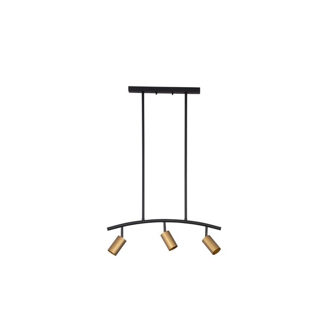 Lampe suspendue POGNO - 72 x 90 cm - noir / or - GU10