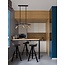 Lampe suspendue POGNO - 72 x 90 cm - noir / or - GU10