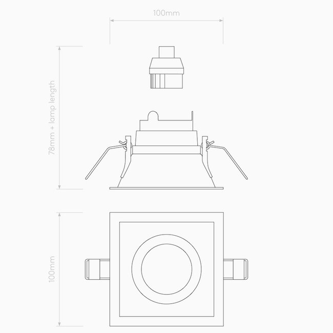 Recessed spot Minima Slimline Fire-Rated IP65
