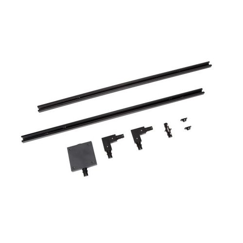 Lucide TRACK Starterset - 1-fase Railsysteem / Railverlichting - 2 meter - 220V - Zwart - 09950/00/30 Lucide TRACK Starterset - 1-fase Railsysteem / Railverlichting - 2 meter - 220V - Zwart - 09950/00/30