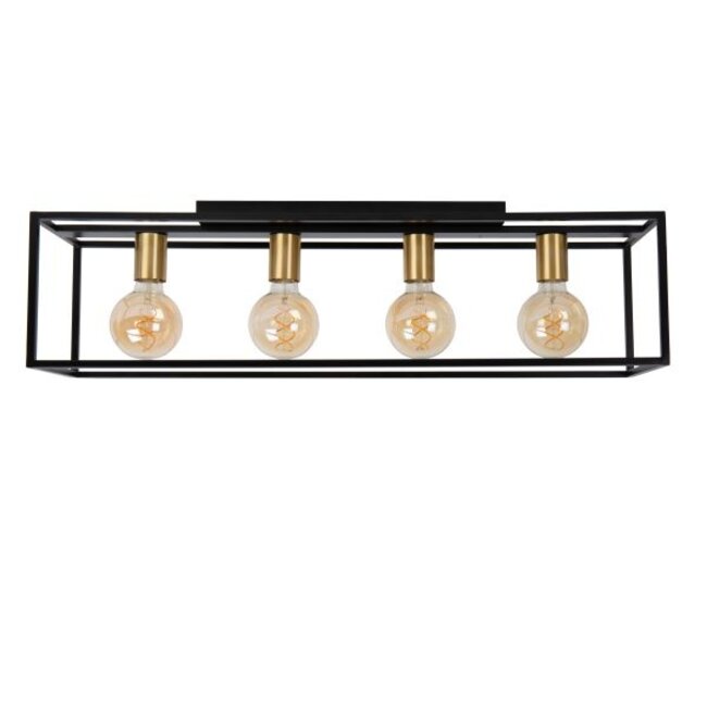 RUBEN - Ceiling lamp - 4xE27 - Black - 00124/04/30