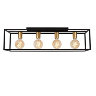 Lucide RUBEN - Ceiling lamp - 4xE27 - Black - 00124/04/30