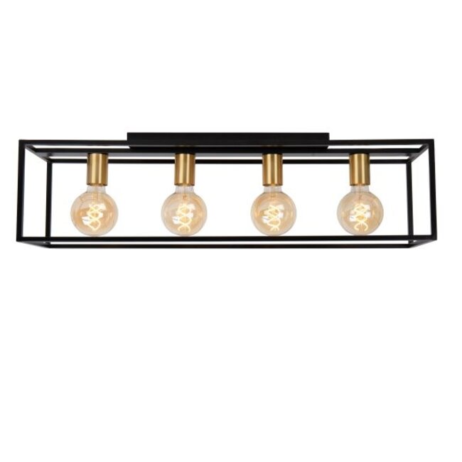 RUBEN - Ceiling lamp - 4xE27 - Black - 00124/04/30