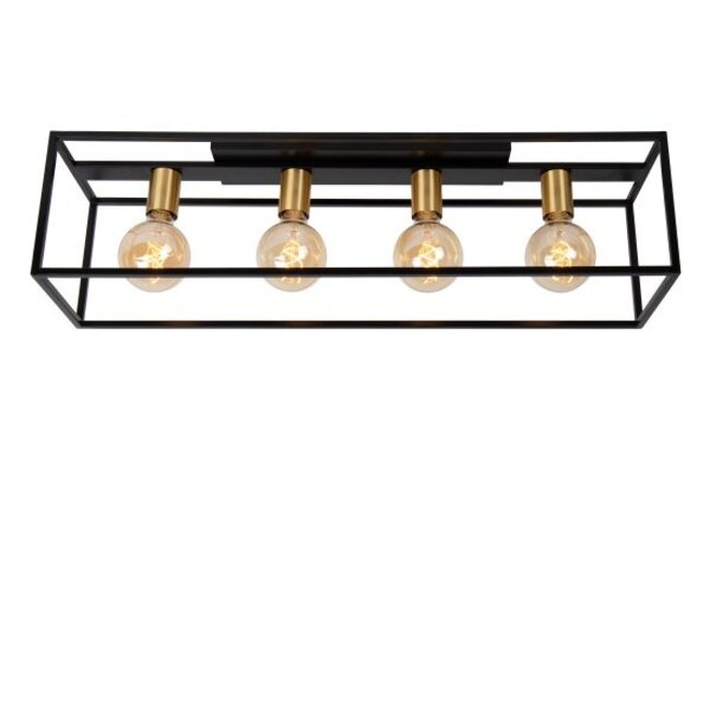 RUBEN - Ceiling lamp - 4xE27 - Black - 00124/04/30