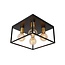 RUBEN - Ceiling lamp - 4xE27 - Black - 00124/14/30