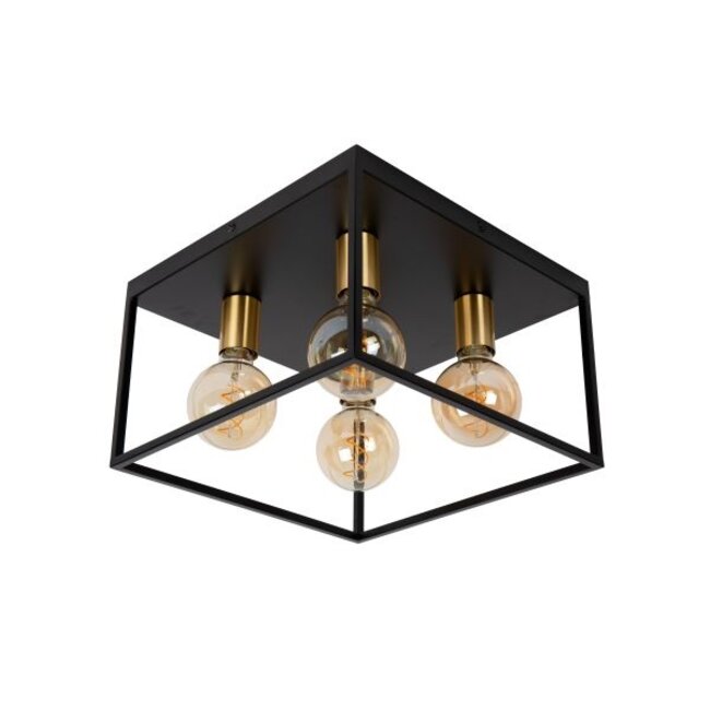 RUBEN - Plafonnier - 4xE27 - Noir - 00124/14/30