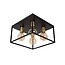 RUBEN - Ceiling lamp - 4xE27 - Black - 00124/14/30