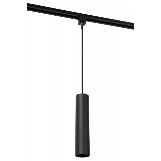 TRACK FLORIS Hanglamp - 1-fase Railsysteem / Railverlichting - 1xGU10 - Zwart - 09955/01/30