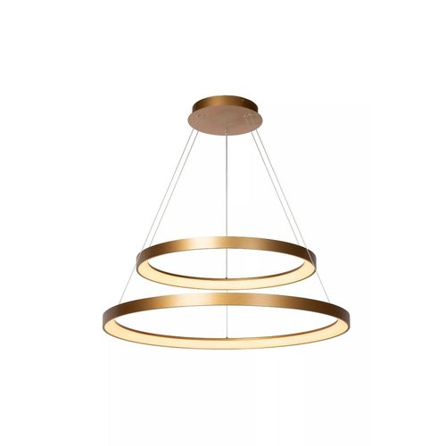 Lucide VIDAL - Hanging lamp - Ø 78 cm - LED Dim. - 1x92W 2700K - Matte Gold / Brass - 46403/92/02 Lucide VIDAL - Hanging lamp - Ø 78 cm - LED Dim. - 1x92W 2700K - Matte Gold / Brass - 46403/92/02