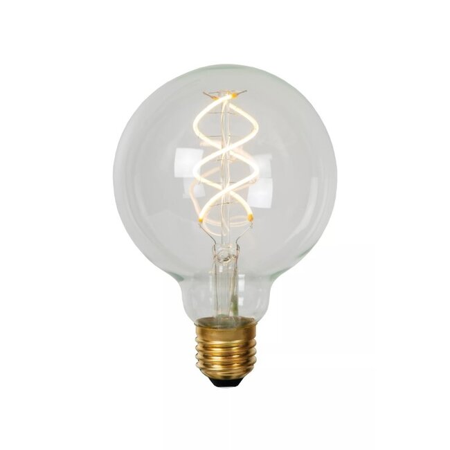 G95 - Ampoule à filament - Ø 9,5 cm - LED Dim. - E27 - 1x4,9W 2700K - Transparente - 49032/05/60