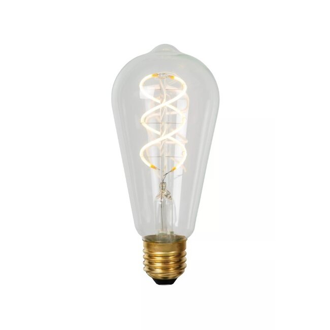 ST64 - Filament lamp - Ø 6.4 cm - LED Dim. - E27 - 1x4.9W 2700K - Transparent - 49034/05/60