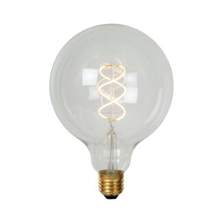 Lucide G125 - Filament bulb - Ø 12.5 cm - LED Dim. - E27 - 1x5W 2700K - Transparent - 49033/05/60