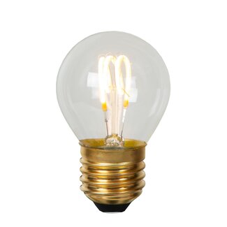 Lucide G45 - Filament lamp - Ø 4,5 cm - LED Dimb. - E27 - 1x3W 2700K - Transparant - 49045/03/60