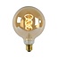 Ampoule LED - Lampe à incandescence - Ø 12,5 cm - LED Dim. - E27 - 1x5W 2200K - Ambre