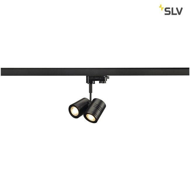 Spot de rail triphasé SLV BIMA II Noir 152230