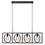 SUUS - Hanging lamp - 4xE27 - Black - 00427/04/30