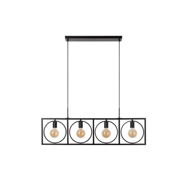 SUUS - Hanglamp - 4xE27 - Zwart - 00427/04/30