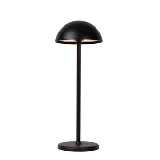 Lucide JOY - Rechargeable Table Lamp Outdoor - Battery - Ø 12 cm - LED Dim. - 1x1.5W 3000K - IP54 - Black - 15500/02/30