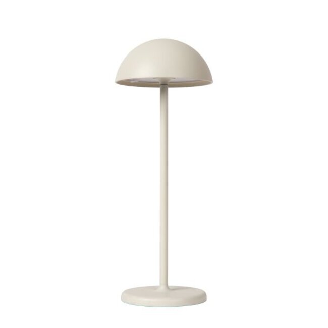 JOY - Lampe de table d'extérieur rechargeable - Batterie - Ø 12 cm - LED à intensité variable - 1 x 1,5 W 3000 K - IP54 - Blanc - 15500/02/31