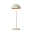 Lucide JOY - Rechargeable Table Lamp Outdoor - Battery - Ø 12 cm - LED Dim. - 1x1.5W 3000K - IP54 - White - 15500/02/31