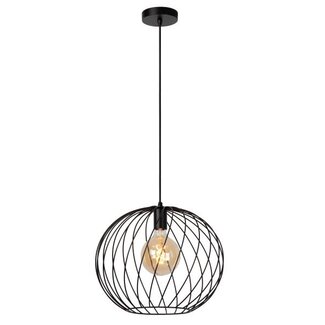 Lucide DANZA - Hanging lamp - Ø 40 cm - 1xE27 - Black - 21428/40/30