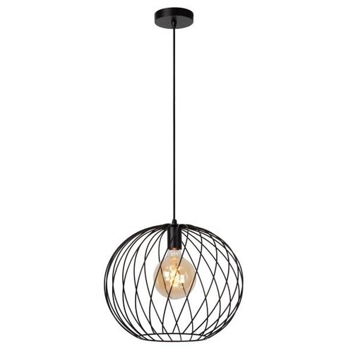 Lucide DANZA - Hanglamp - Ø 40 cm - 1xE27 - Zwart - 21428/40/30 Lucide DANZA - Hanglamp - Ø 40 cm - 1xE27 - Zwart - 21428/40/30