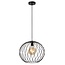 Lucide DANZA - Hanging lamp - Ø 40 cm - 1xE27 - Black - 21428/40/30