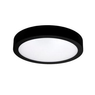 Moon 180 LED surface mounted panel round black with sensor