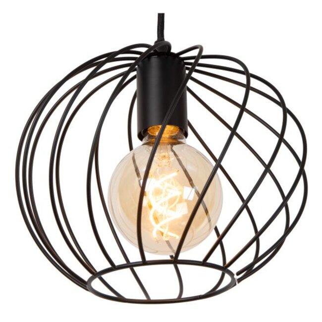 DANZA - Hanging lamp - Ø 25 cm - 1xE27 - Black - 21428/25/30