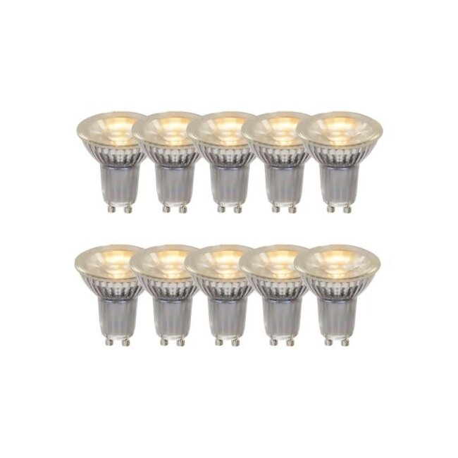 MR16 * 10 - Led lamp - Ø 5 cm - LED - GU10 - 10x5W 2700K - Transparent - Set of 10 - 49008/10/60