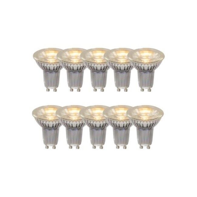 MR16 * 10 - Led lamp - Ø 5 cm - LED - GU10 - 10x5W 2700K - Transparant - Set van 10 - 49008/10/60