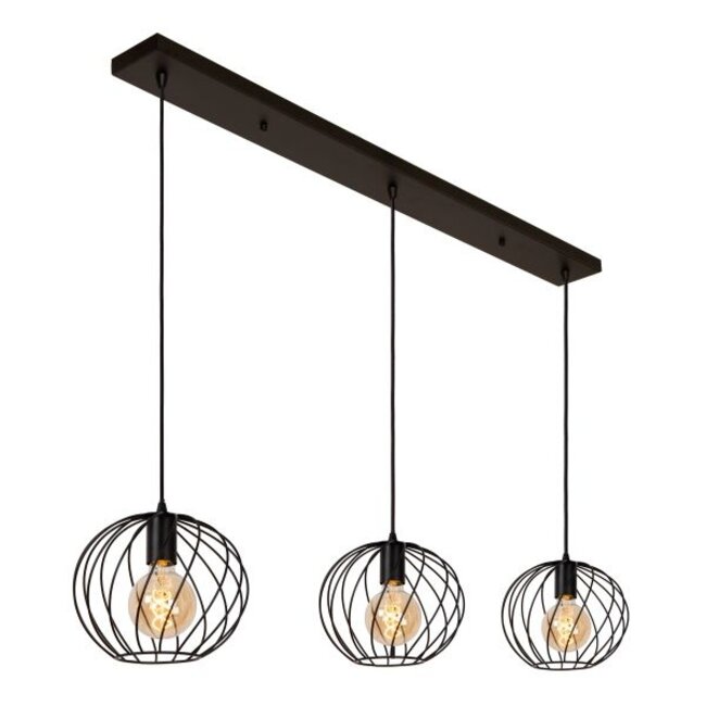 DANZA - Hanging lamp - 3xE27 - Black - 21428/03/30