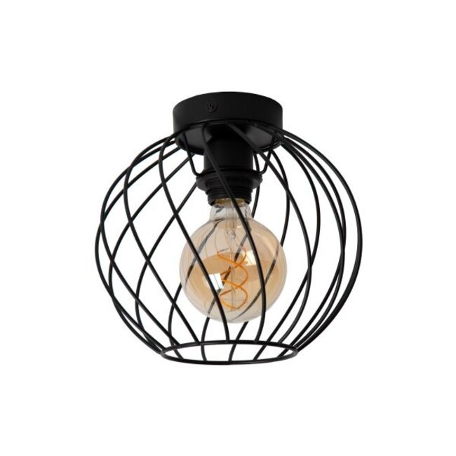 DANZA - Ceiling lamp - Ø 25 cm - 1xE27 - Black - 21128/25/30