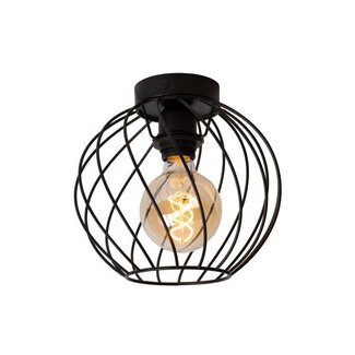 Lucide DANZA - Ceiling lamp - Ø 25 cm - 1xE27 - Black - 21128/25/30