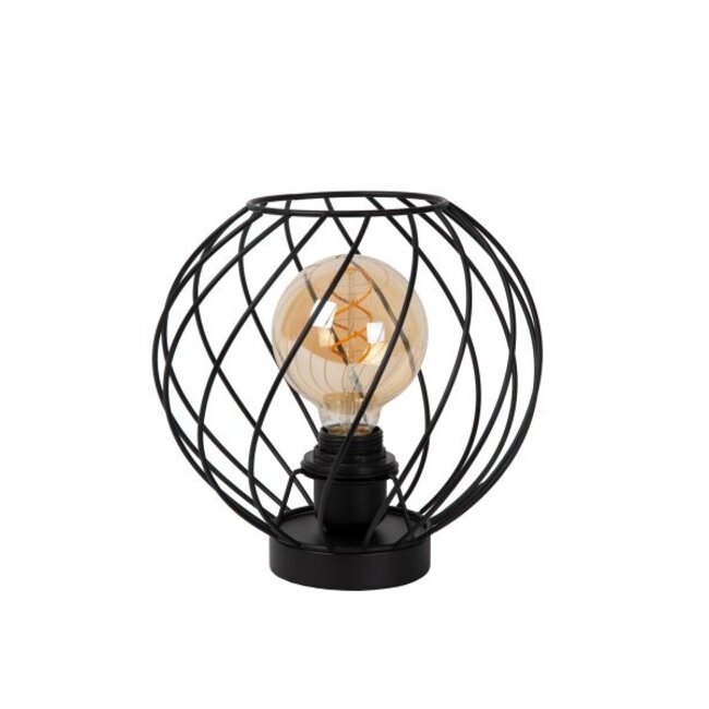 DANZA - Tafellamp - Ø 25 cm - 1xE27 - Zwart - 21528/25/30