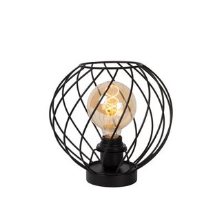 Lucide DANZA - Lampe à poser - Ø 25 cm - 1xE27 - Noir - 21528/25/30