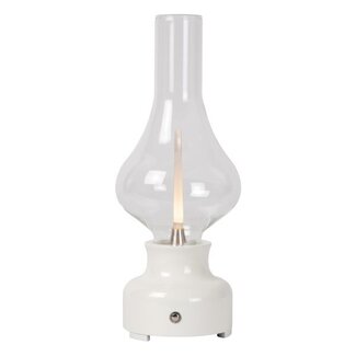 Lucide JASON - Lampe de table rechargeable - Accu/Batterie - LED Dim. - 1x2W 3000K - 3 StepDim - Blanc - 74516/02/31