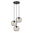 DANZA - Hanging lamp - Ø 50 cm - 3xE27 - Black - 21428/13/30