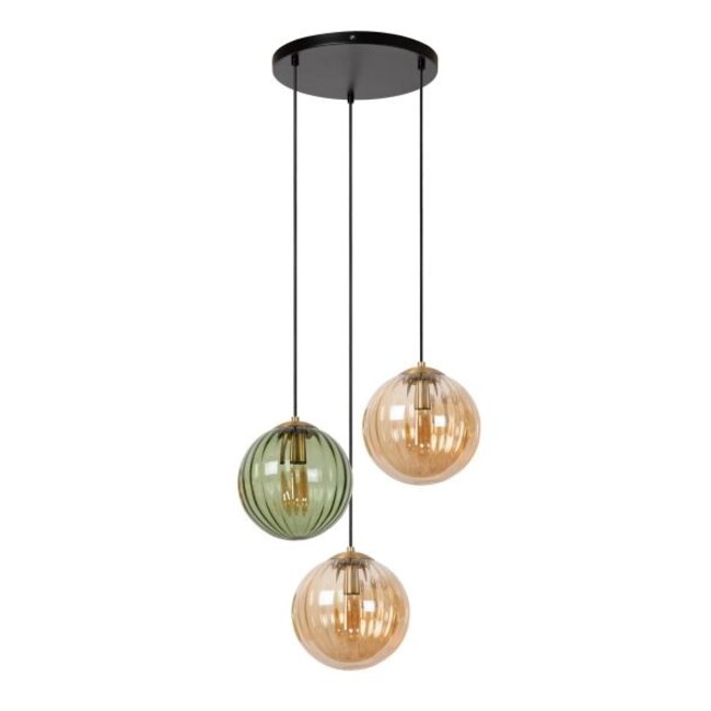 MONSARAZ - Hanging lamp - Ø 35 cm - 3xE27 - Green - 45493/03/33